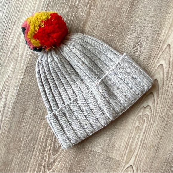 Madewell Rainbow Pom Pom Beanie - Picture 2 of 5